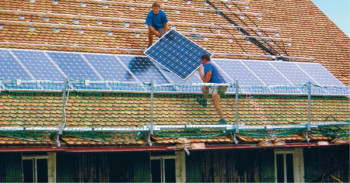 Solarbauer Schutzwand