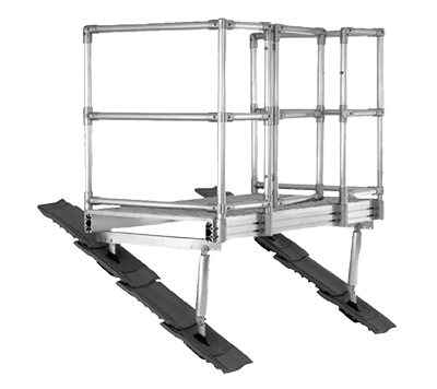 Rettungspodest für Dachausstieg für Steigleitern