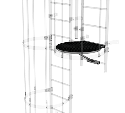 Umsteige- und Zwischenplattform