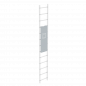 Preview: Einhängbare Zugangssicherung aus Aluminium für Steigleitern mit Sicherheitsriegel und Vorhängeschloss, verhindert unbefugten Aufstieg, nach DIN 18799-3.