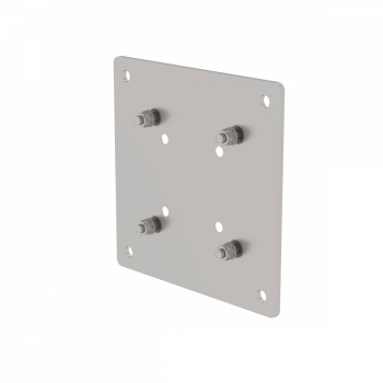 Adapterplatte für Ziegelmauerwerk – aus feuerverzinktem Stahl oder Edelstahl V2A, 300 x 300 x 8 mm, passend für Wandhalter mit 4er Grundplatte und Distanzsegment