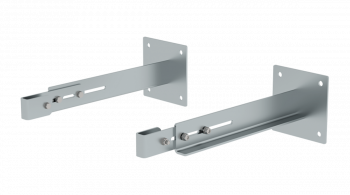Sonderwandhalter verstellbar 500–900 mm – stabile Ausführung in verzinktem Stahl oder Edelstahl V2A, Satz mit rechts und links für flexible Montage