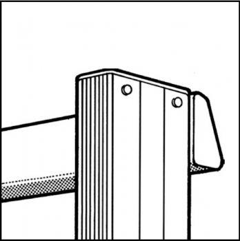 Aufsetzbrett für Holz Stufenanlegeleiter des Typs 1800