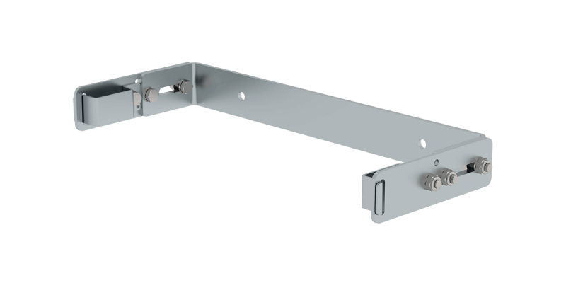 Verstellbarer Wandhalter für Steigleitern mit U-Bügel aus verzinktem Stahl – einstellbar von 165 bis 950 mm, stabil und tragfähig