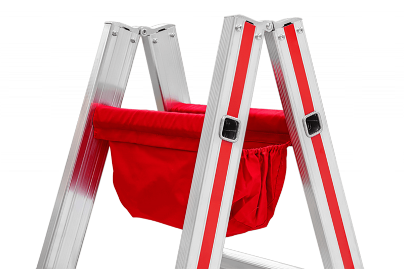 Seitlich geschlossene Werkzeugtasche aus Baumwolle für Alu- und Holzleitern