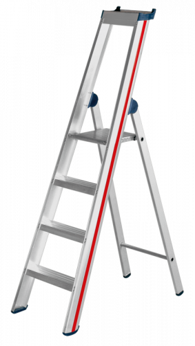 Alu Stufen-Stehleiter mit Sicherheitsbrücke (SC60)