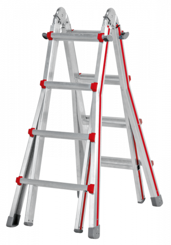 Teleskopleiter, vierteilig